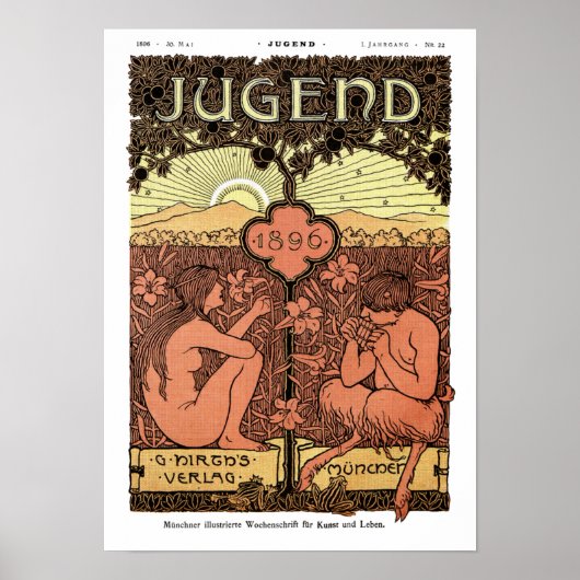 Poster: Pipes of Pan - Jugend Magazine May 1896 Poster (Vorne)