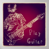 Poster "Play Guitar" (Vorne)