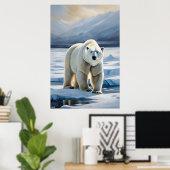 Poster | Polar Bear | Malerei (Heimbüro)