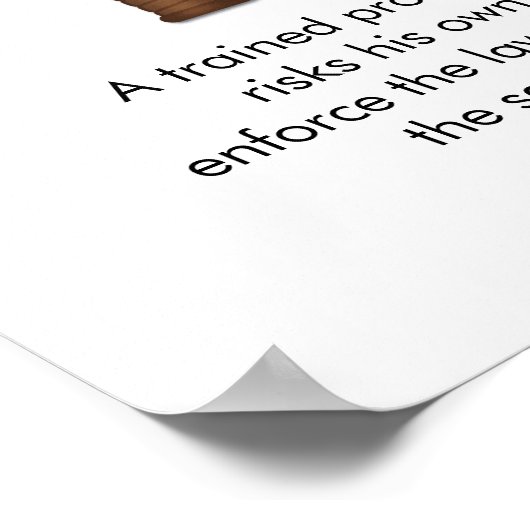 Poster "Police Officer" (Ecke)