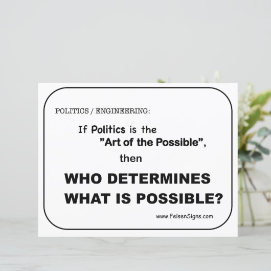 Poster - Politik / Möglich (Stehend Vorderseite)