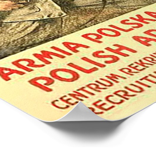 Poster polnischer Propaganda während des 1. Weltkr (Ecke)