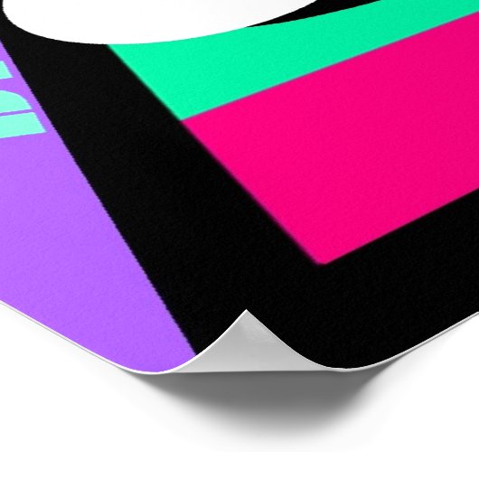 POSTER ~ POOL ~ MILLIARDEN IN ABSTRAKT ~ CUE BALL (Ecke)