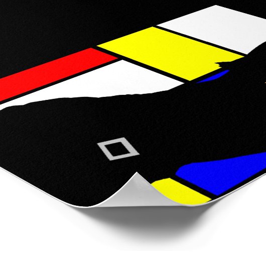 POSTER POP- KUNST DESIGNS SICHTLICHE LOGOS (Ecke)