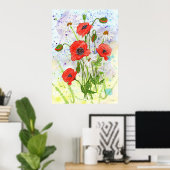 Poster "Poppies" (Heimbüro)