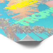 Poster "Positive Vibes Tropical Palm Trees" (Ecke)