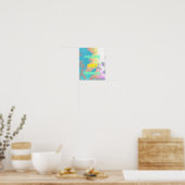 Poster "Positive Vibes Tropical Palm Trees" (Küche)