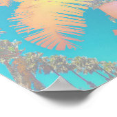 Poster "Positive Vibes Tropical Palm Trees" (Ecke)