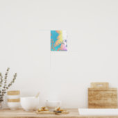 Poster "Positive Vibes Tropical Palm Trees" (Küche)