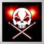 Poster-Poster für Heavy Metal Drummer Poster Deko (Vorne)