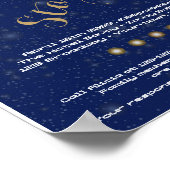 POSTER Pre-Prom, Pre-Prom Night Stars, blau, Stern (Ecke)