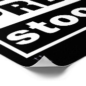 Poster "PRESS STOOPID" (Ecke)