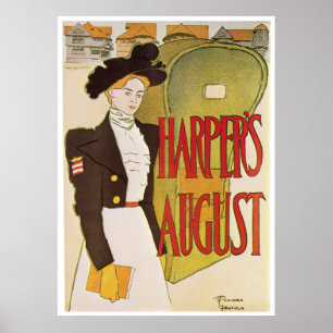 Poster/Priint: Harpers August - Edward Penfield Poster