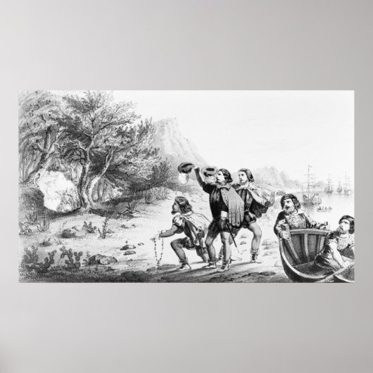 Poster/Print "Amerigo Vespucci in America" Poster (Vorne)