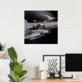 Poster/Print: Astronaut Irwin on Moon Poster (Heimbüro)