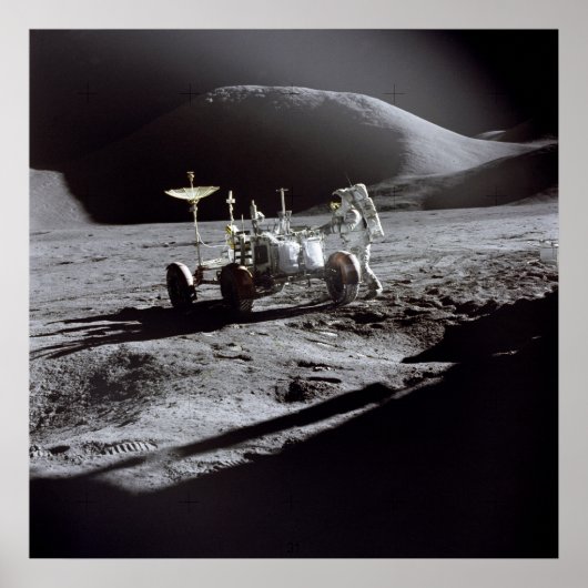 Poster/Print: Astronaut Irwin on Moon Poster (Vorne)