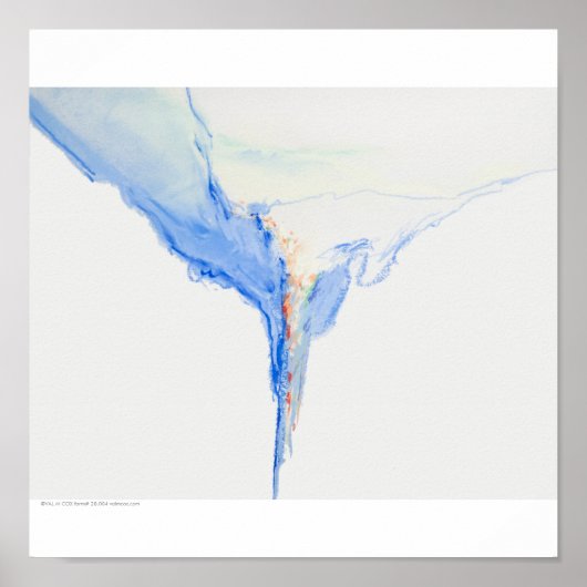 Poster/Print: "Blue Forms" Poster (Vorne)