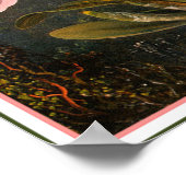 Poster/Print: Cattleya Orchid & Three Hummingbirds Poster (Ecke)