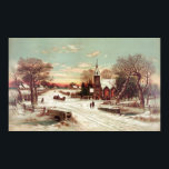 Poster/Print "Christmas Eve Winter Scene" Poster<br><div class="desc">Suchen Sie etwas Bestimmtes? Verlass einen Kommentar zu dem,  was du brauchst und wir werden unser Bestes tun,  um ihn für dich zu posten. —VintageWorks</div>