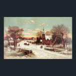 Poster/Print "Christmas Eve Winter Scene" Poster<br><div class="desc">Suchen Sie etwas Bestimmtes? Verlass einen Kommentar zu dem,  was du brauchst und wir werden unser Bestes tun,  um ihn für dich zu posten. —VintageWorks</div>