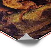 Poster/Print: Der Affe, der die Welt gesehen hatte Poster (Ecke)