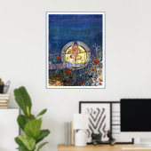 Poster/Print, der ernte Mond Poster (Heimbüro)
