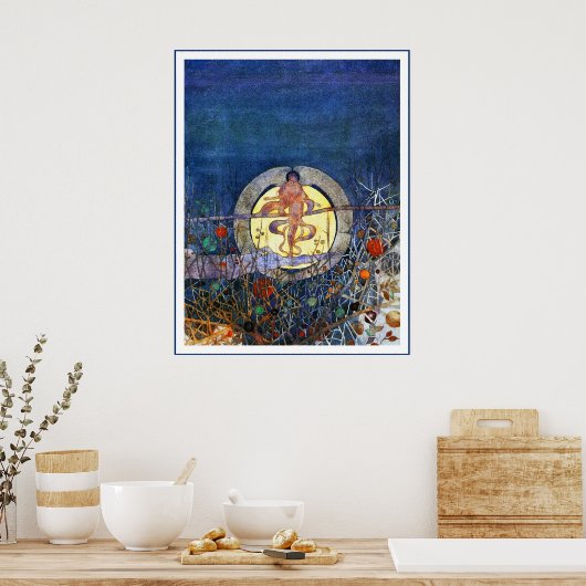 Poster/Print, der ernte Mond Poster (Küche)