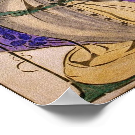 Poster Print: Der Frühling von Frances Macdonald (Ecke)