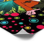 Poster/Print: Emo Boy unter dem Regenbogen Poster (Ecke)