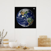 Poster/Print: Erde aus dem Weltraum - NASA Poster (Küche)