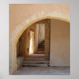 Poster Print für griechische Architektur