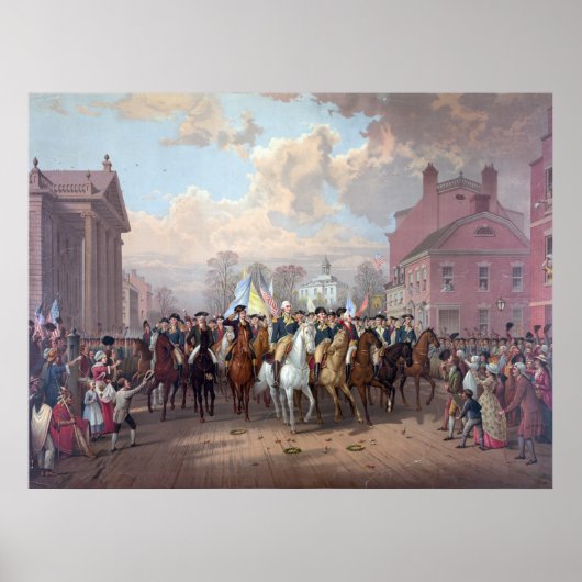 Poster/Print "George Washington in New York" Poster (Vorne)
