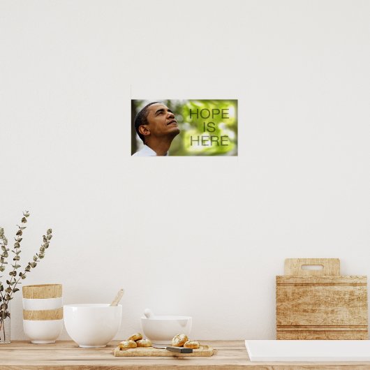Poster Print Hope ist da (Küche)
