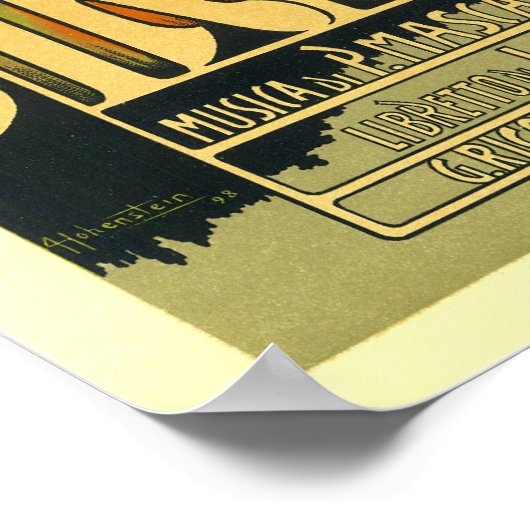 Poster/Print: Iris - Art Nouveau Poster (Ecke)