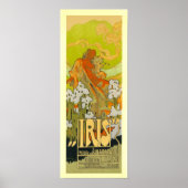 Poster/Print: Iris - Art Nouveau Poster (Vorne)