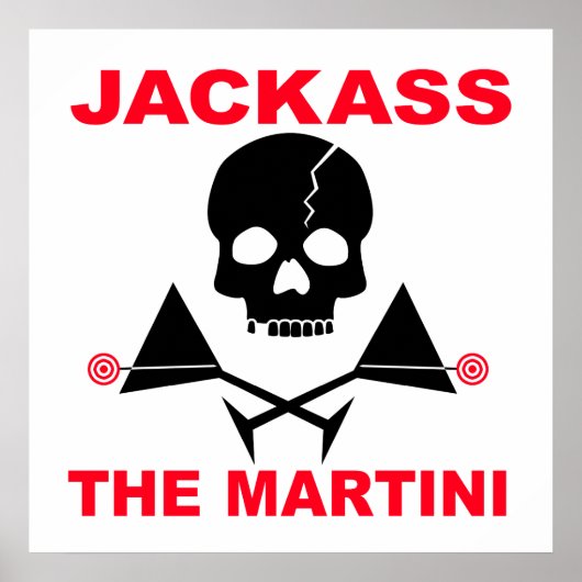 Poster, Print - JACKASS, The Martini Poster (Vorne)