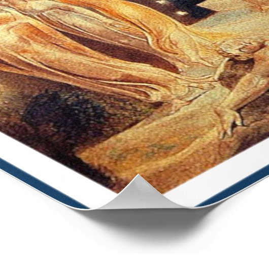 Poster/Print: Jacob's Ladder - William Blake Poster (Ecke)
