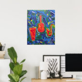 Poster Print - Jazz Vibrationen (Heimbüro)
