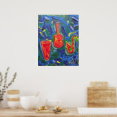 Poster Print - Jazz Vibrationen (Küche)