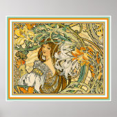 Poster/Print: Jugendstil - Sprache der Blume Poster (Vorne)