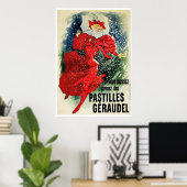 Poster/Print: Jules Cheret - Pastilles Geraudel Poster (Heimbüro)