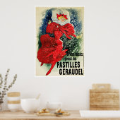 Poster/Print: Jules Cheret - Pastilles Geraudel Poster (Küche)