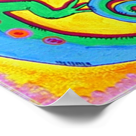 Poster Print-Karibik-Lizards (Ecke)