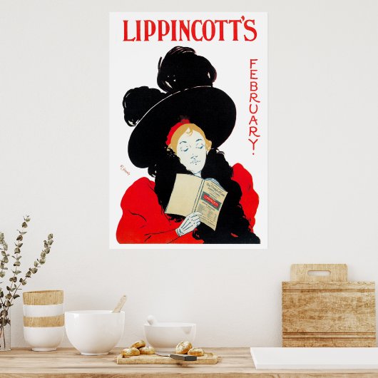 Poster Print: Lippincott's Februar (Küche)