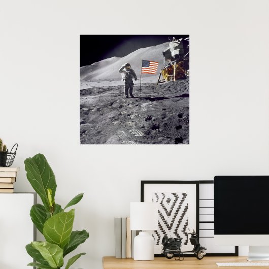 Poster/Print: Man on Moon - NASA 1969 Poster (Heimbüro)