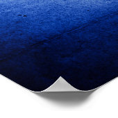 Poster/Print "Man Silhouette on Blue" Poster (Ecke)