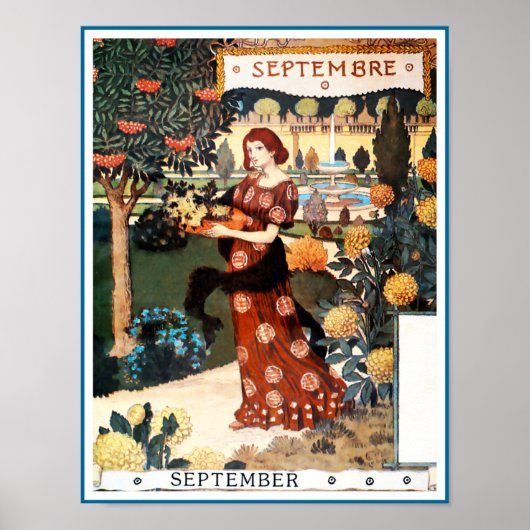 Poster/Print: Monat September - September Poster (Vorne)