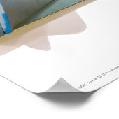 Poster/Print: "Monolith 1-Aqua" Poster (Ecke)