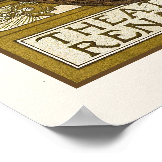 Poster/Print: Mucha - Lorenzaccio - Jugendstil Poster (Ecke)