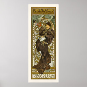 Poster/Print: Mucha - Lorenzaccio - Jugendstil Poster